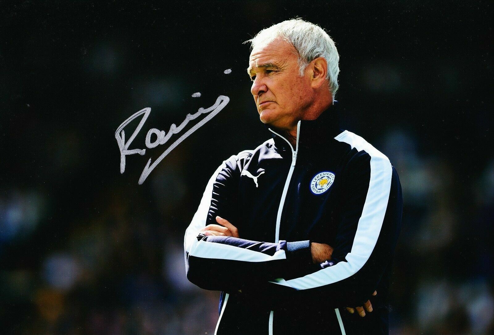 Claudio Ranieri Signed 12X8 Photo Poster painting Leicester City F.C. Genuine COA AFTAL (9103)