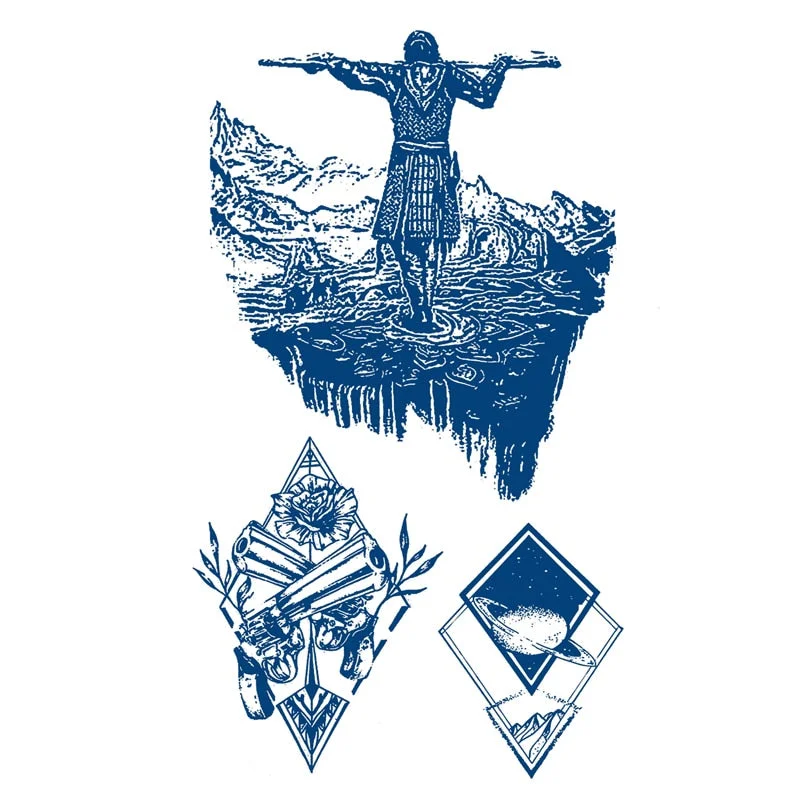 GHHF51-200 herbal juice tattoo stickers semi-permanent lasting men and women tattoo waterproof sweat plant juice tattoo stickers