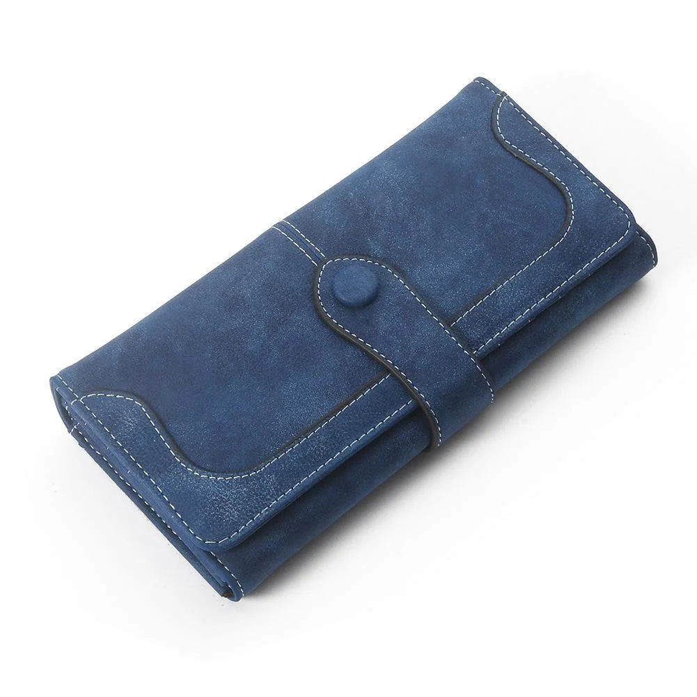 High Quality Suede Long Wallet