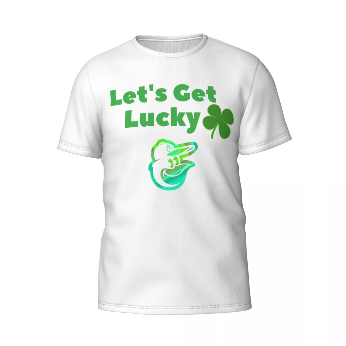 Baltimore Orioles Get Lucky Clover St. Patrick's Day Short-Sleeve Men's T-Shirt