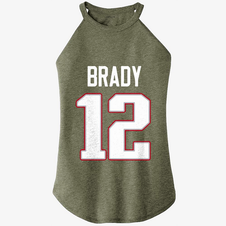 The Number 12 Is Tom Brady, Football Rocker Tank Top