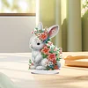Flower Rabbit - 5D DIY Craft Ornament