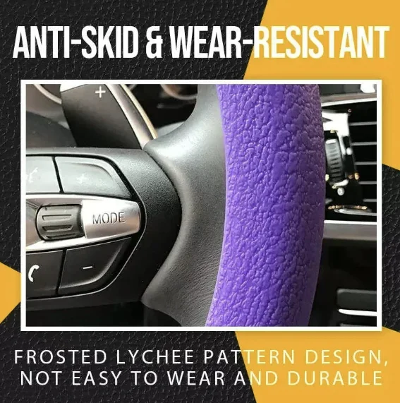 🔥Winter hot sale-48% discount-cool anti-slip silicone steering wheel protective cover
