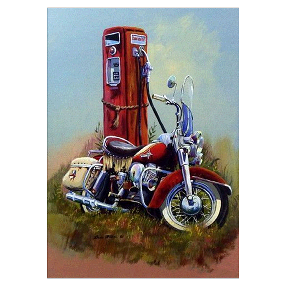 

(Multi-Size) Motorcycle - Round/Square Drill Diamond Painting - 30*40CM, Round diamond 30*40cm, 501 Original