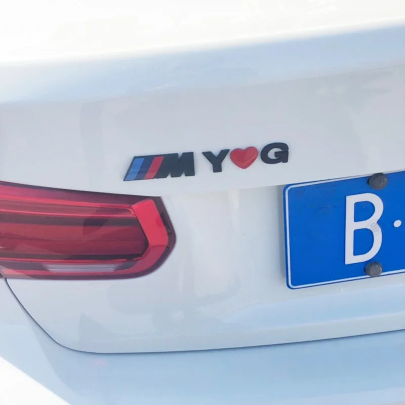 Car DIY personalized letter metal sticker