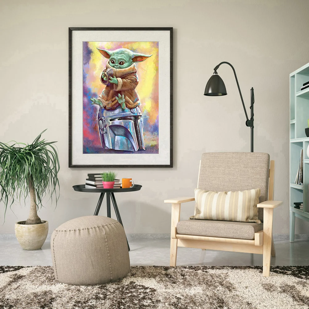 Diamond Painting - Full Round Drill - Yoda(30*40cm)