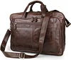 Leder Aktentasche Laptoptasche Herren, Vintage Ledertasche Businesstasche f&uuml;r bis 17 Zoll Laptop, Klassische Echt-Leder Schultertasche Arbeitstasche Messenger Tasche