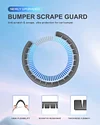 4 Pack Bumper Scrape Guard for Cars Front Bumper Protector Luxury car for Cars Anti-Scratch Bumper Scrape Guard Skid Plate DIY Kit Bumper Buddy