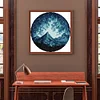 Moonlit Mountains - 14CT Stamped Cross Stitch 34*34cm/13.39*13.39in(Brand)