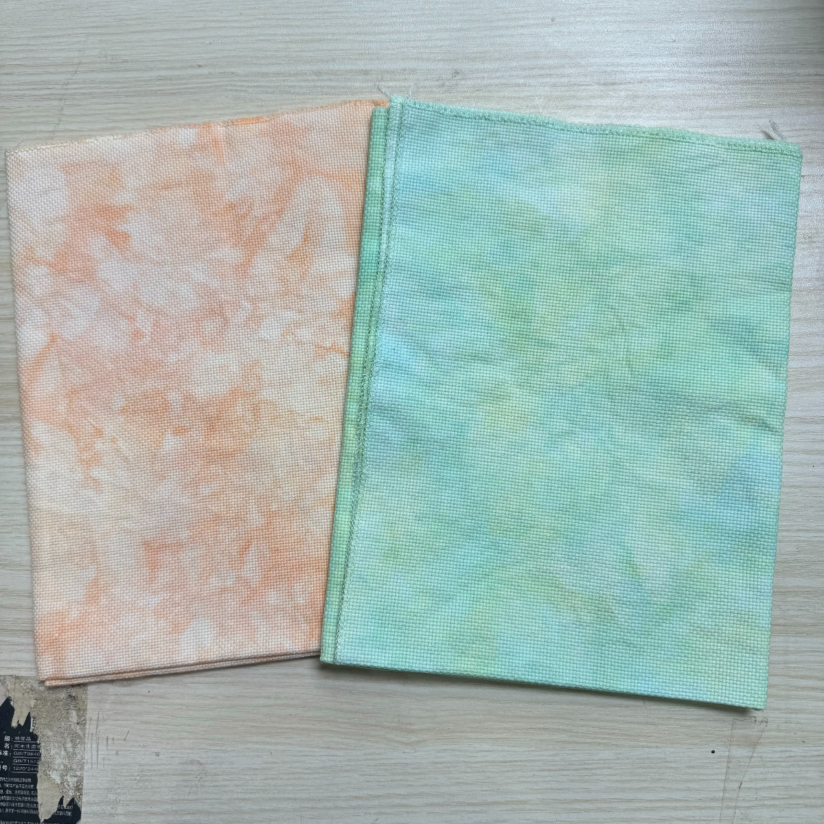 【14/16 Mixed Hair - Non specified Color Hand Dyeing Fabric 】 Cross Embroidery 2025 New Style Small Item Hall Restaurant DIY Hand Dyeing Tie Dyeing Gradient Effect Painting Fairy Cross Stitch