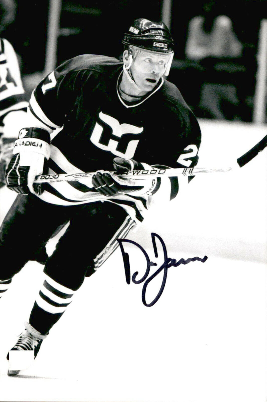 Doug Jarvis SIGNED autographed 4x6 Photo Poster painting HARTFORD WHALERS #3