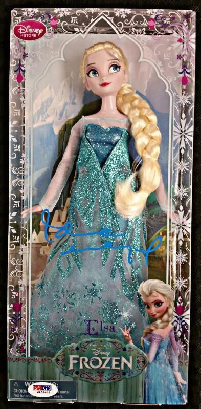 IDINA MENZEL signed Disney FROZEN Classic Doll Collection w/ PSA/DNA Auto Elsa