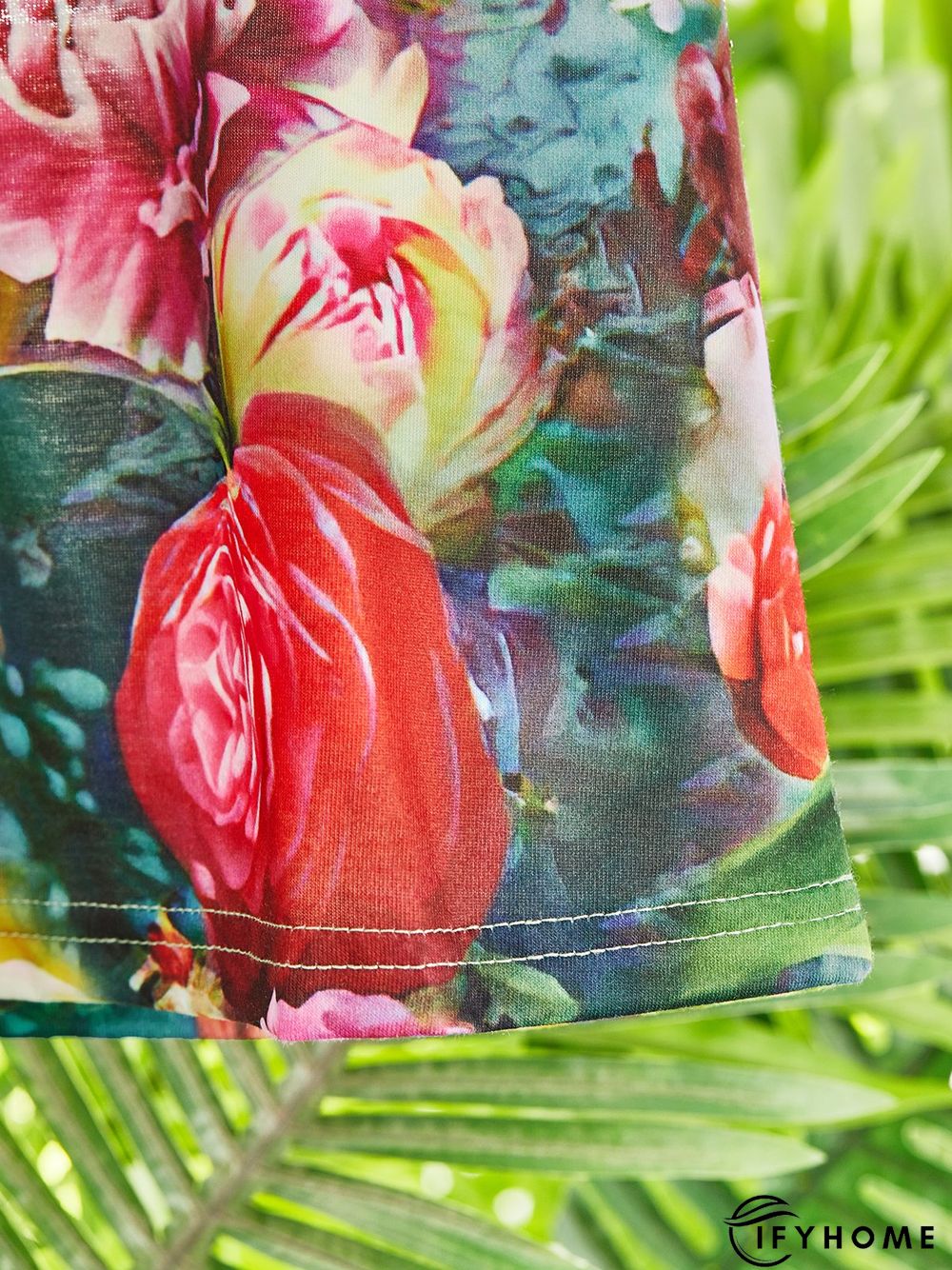 Casual Short Sleeve Crew Neck Printed Tunic Top | IFYHOME