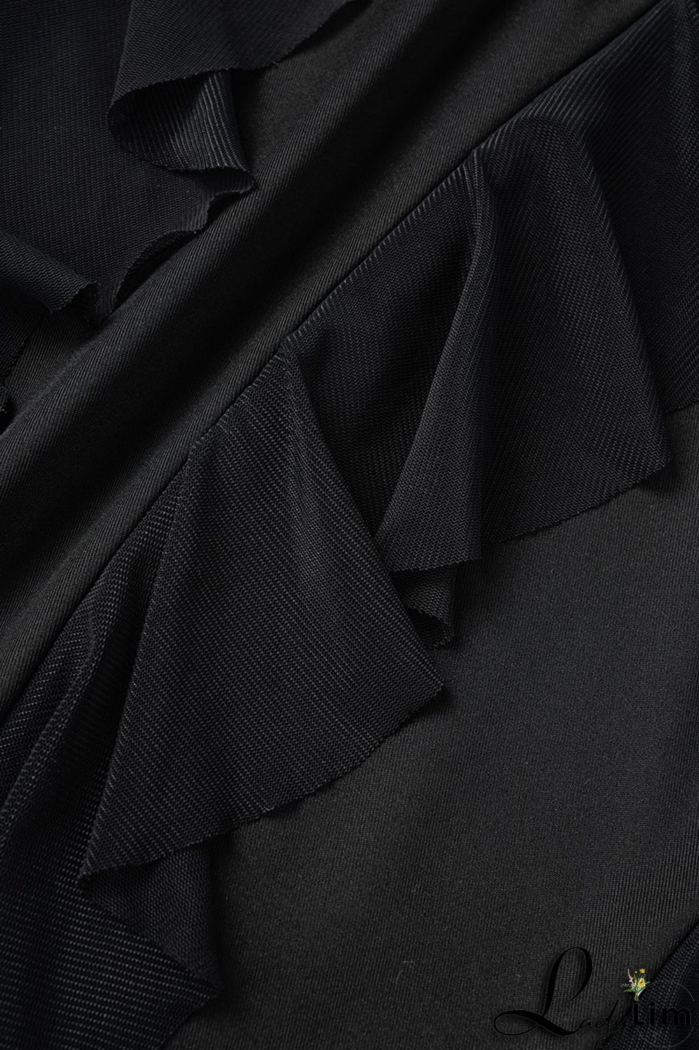 Pink Sexy Solid Patchwork Flounce Slit Asymmetrical Strapless Long Dress Dresses