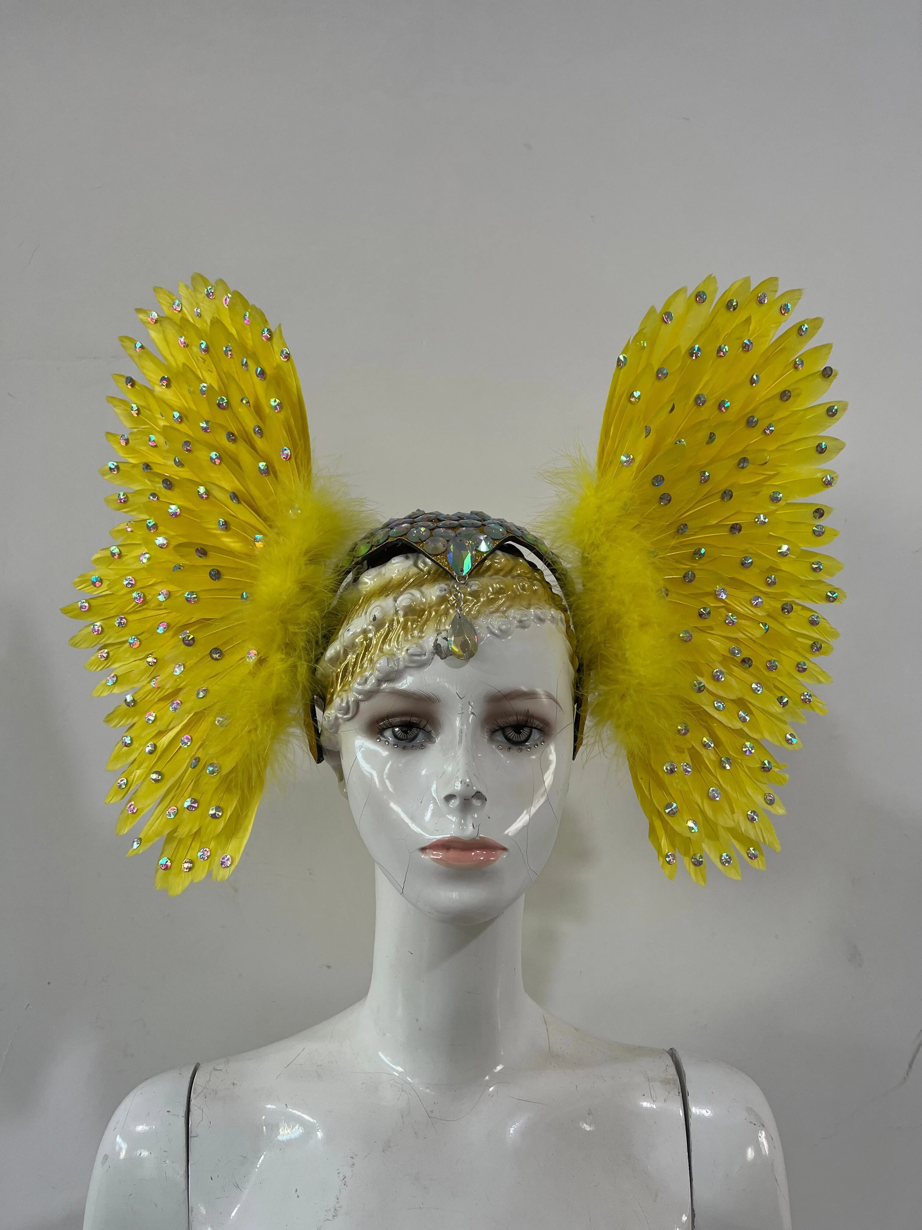 VCshoes Brazil Rio Spanish Cuba Santiago Havana Venice Dionysia Carnival Float Mask Dress Masque Ball Costume Samba Plumage Plume Headd