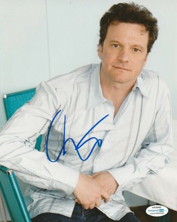 COLIN FIRTH SIGNED 8x10 Photo Poster painting #2 SUPERNOVA KING'S SPEECH A SINGLE MAN ACOA COA