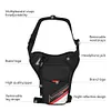 Men Motorcycle Thigh Bag Waterproof Multifunctional Waist Bag for Cycling Travel