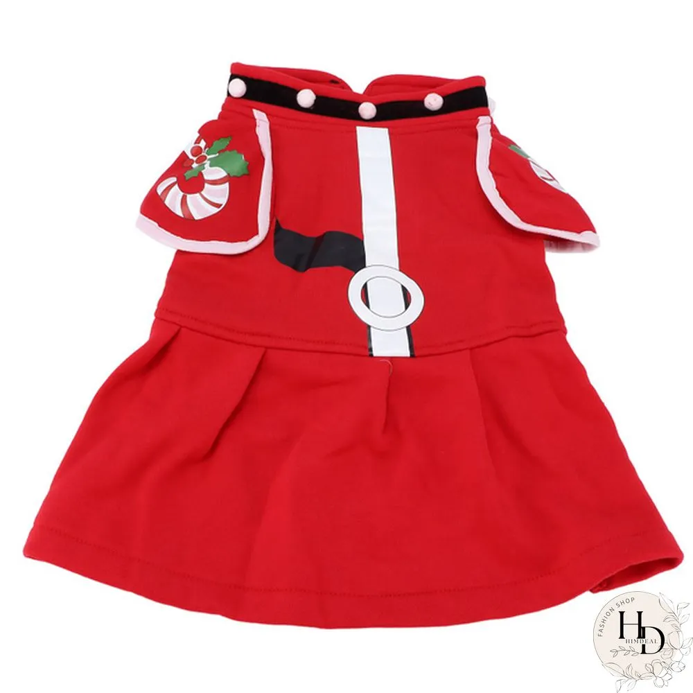 Dog Christmas Costume Thicken Warm Christmas Clothes for Small Medium Large Dogs(XL ) Deeh