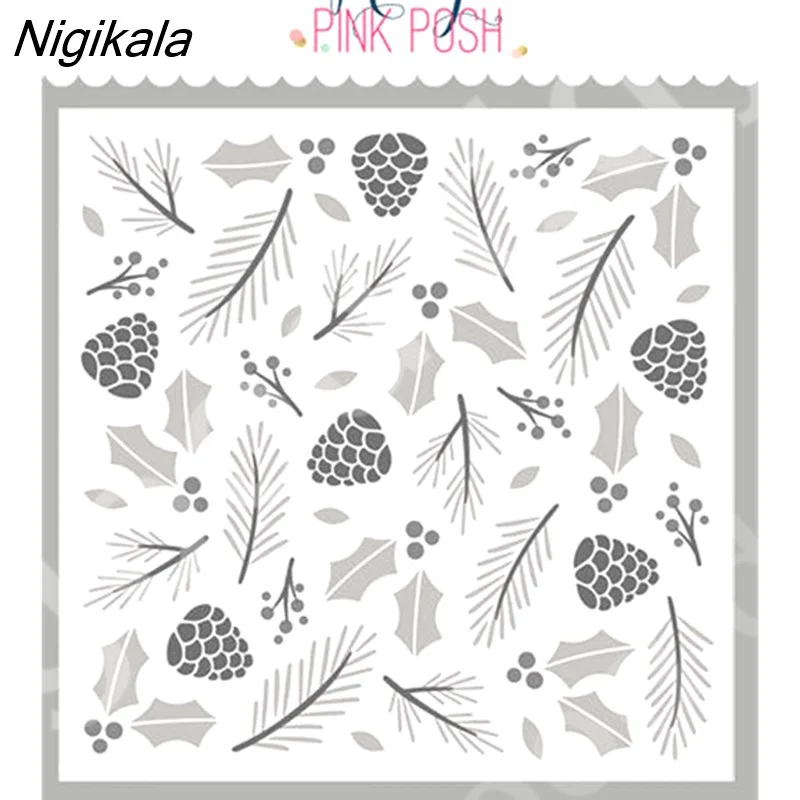 Nigikala Wreath Blessings Cutting Dies Stamps Stencil Scrapbook Diary Decoration Embossing Template Diy Greeting Card Handmade