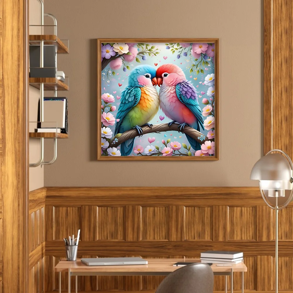 Diamond Painting - Full Round Drill - A Bird In Bloom(Canvas|40*40cm)