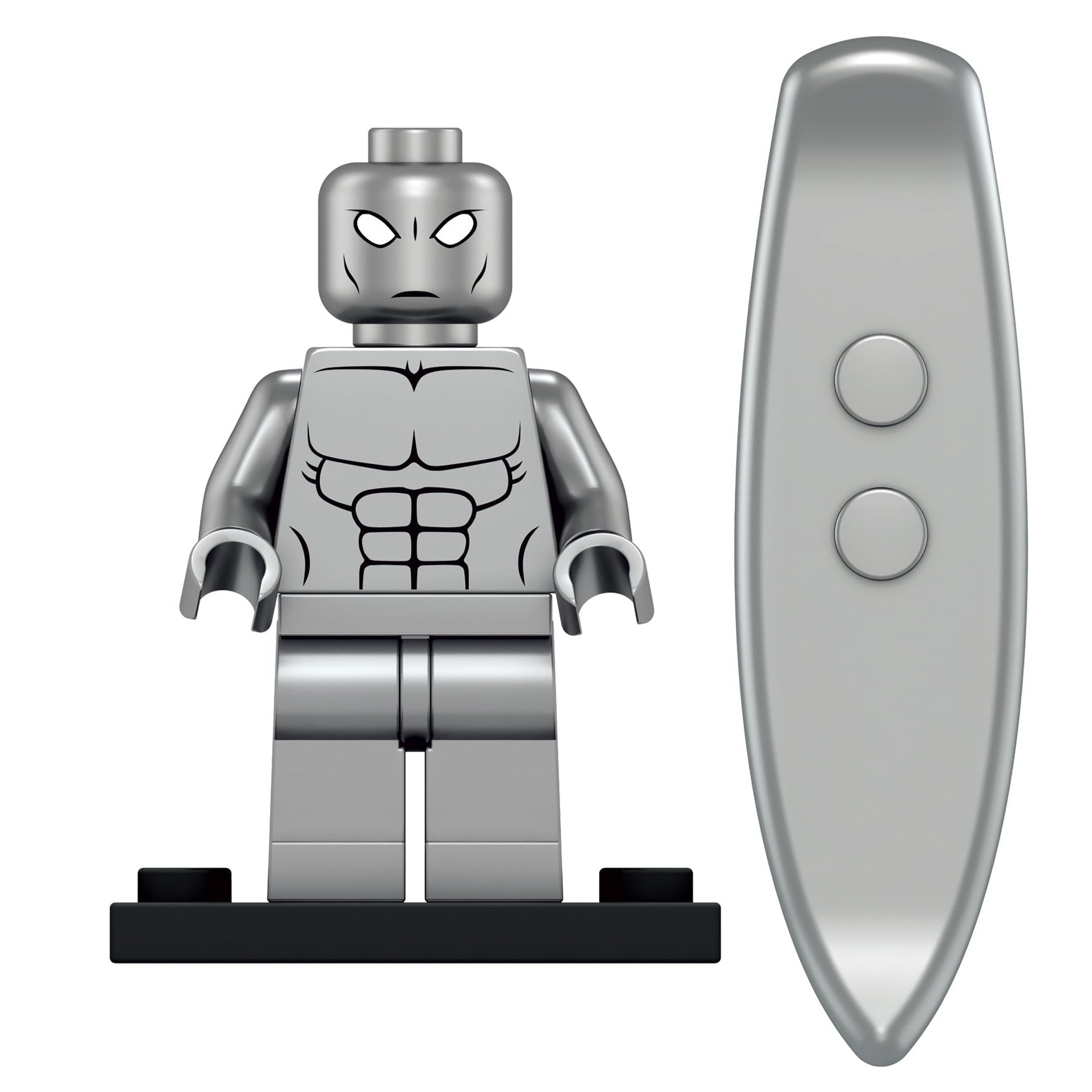 Silver Surfer (Fantastic Four) Custom Marvel Superhero Minifigure Minifigure Bricks monstertoys