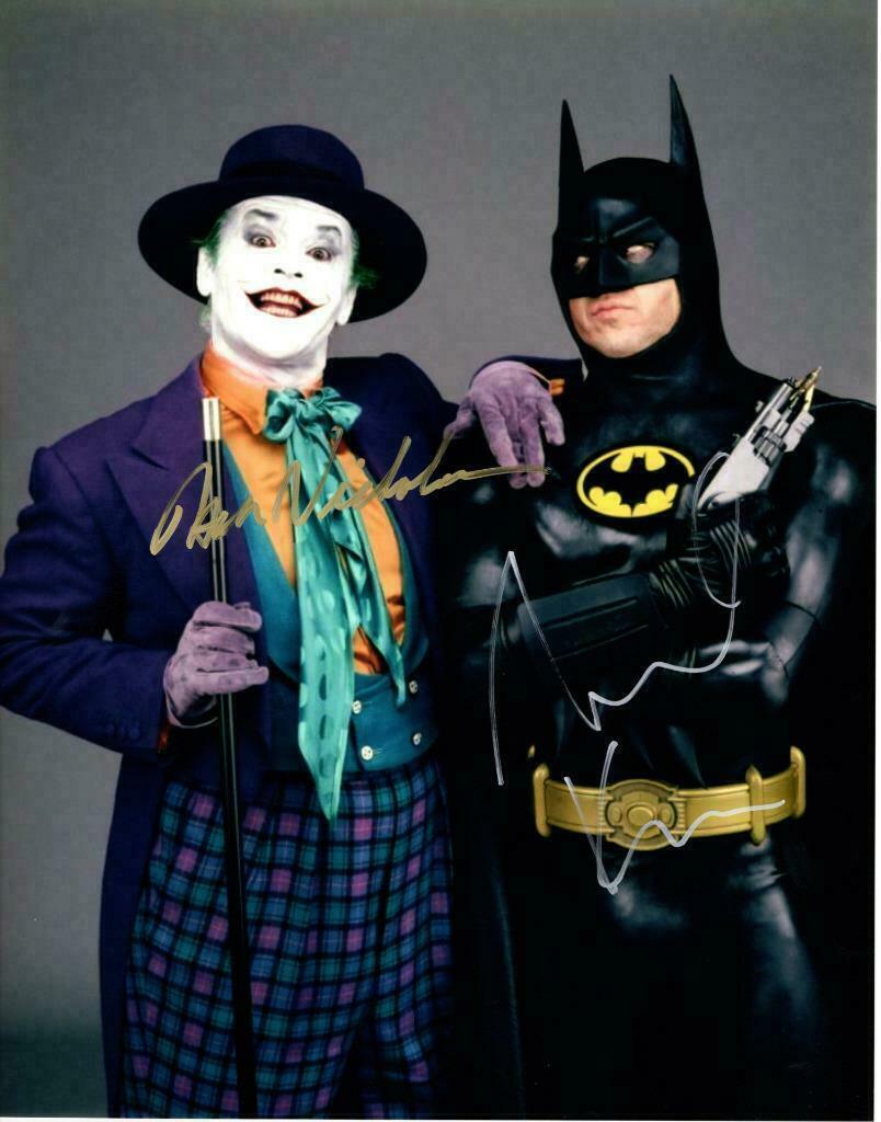 Michael Keaton / Jack Nicholson ( BATMAN ) Autographed Signed 8x10 Photo Poster painting REPRINT