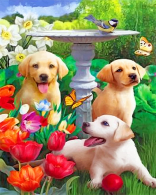 

Adorable Dogs – Paint By Numbers - 40*50CM, 501 Original