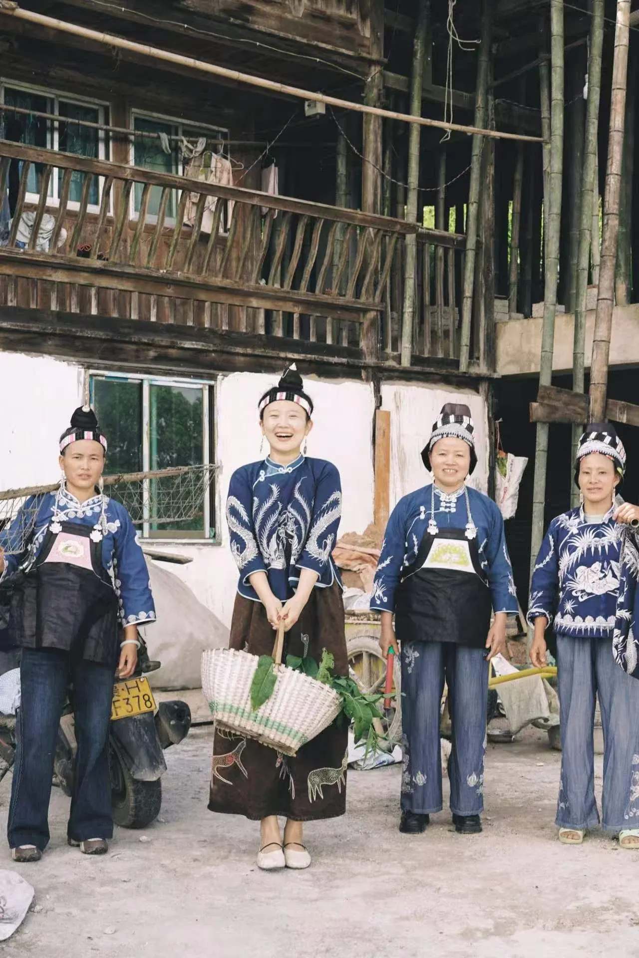 An artisan practicing traditional Guizhou batik
