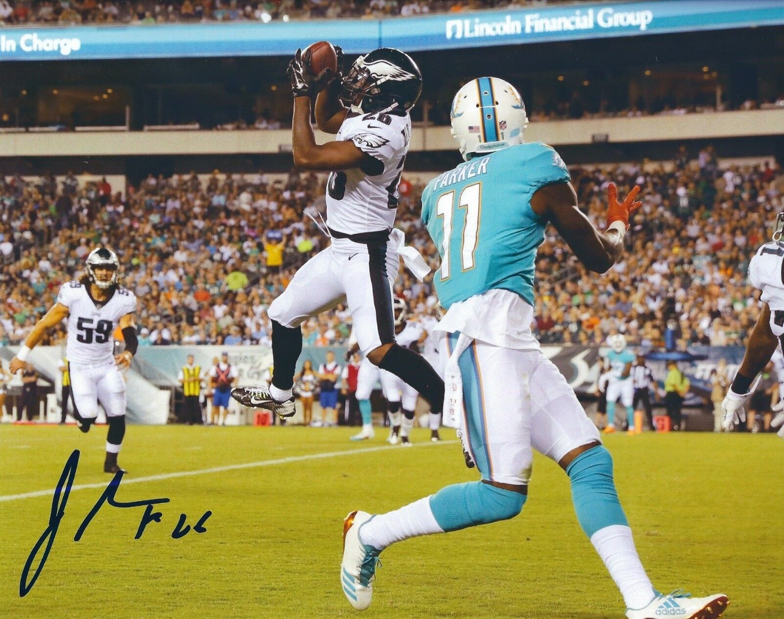 Autographed Jaylen Watkins 8X10 Philadelphia Eagles Photo Poster painting with COA