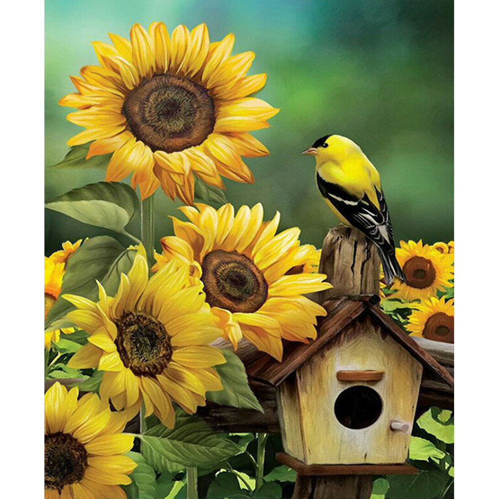 

Sunflower Bird - Square Drill Diamond Painting - 40*50CM, 501 Original
