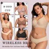 Full coverage wireless bra