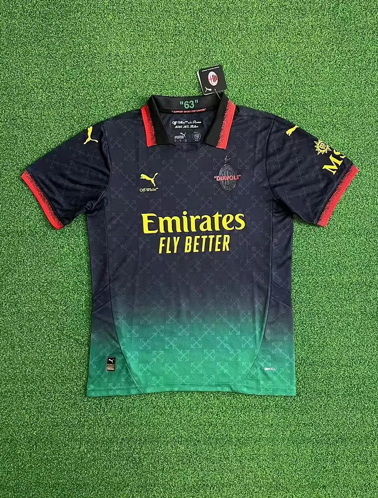 Fan Edition 2425 AC Milan fourth football jersey