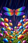 Luxury AB Velvet Diamond Painting Kit - Dragonfly