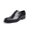 Luxury fashion mens leather oxford dress shoes