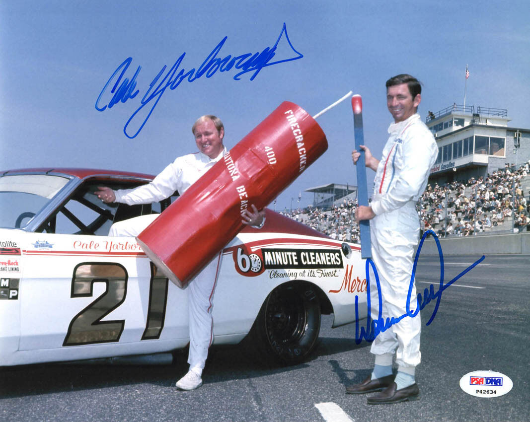 Cale Yarborough & Donnie Allison SIGNED 8x10 Photo Poster painting NASCAR PSA/DNA AUTOGRAPHED