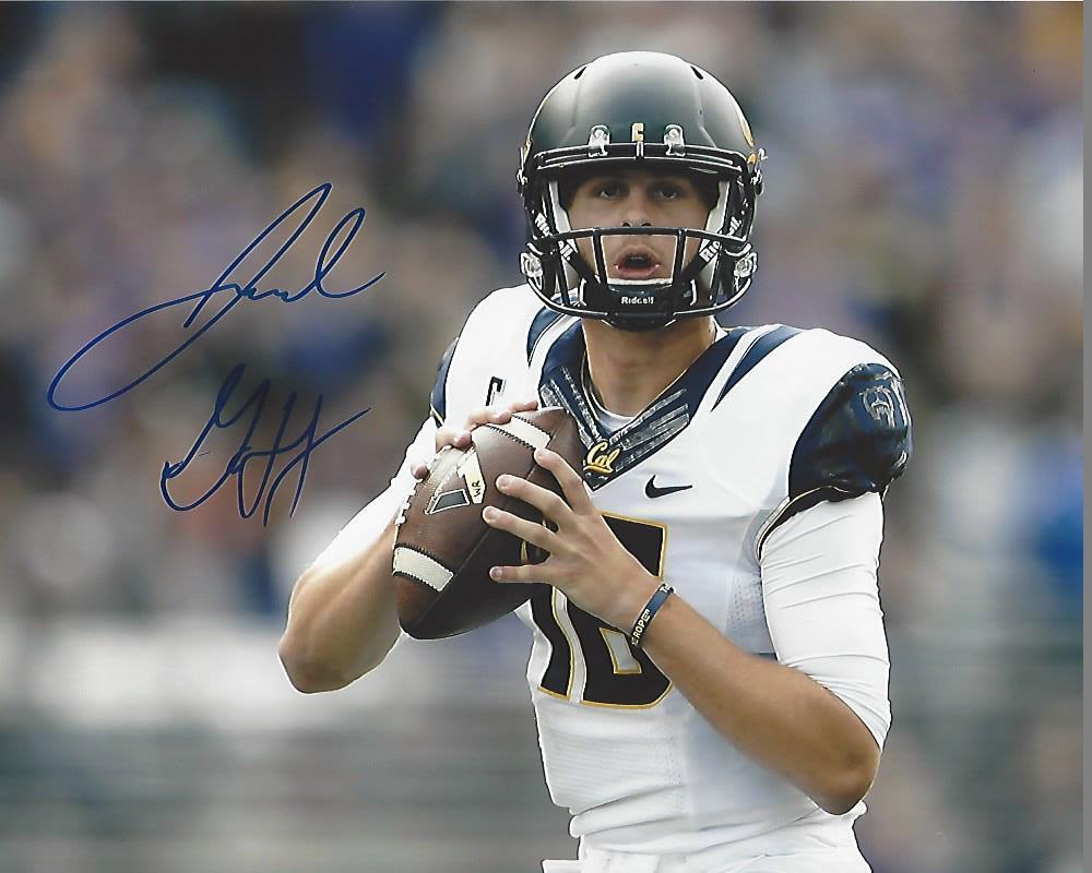 JARED GOFF CAL CALIFORNIA GOLDEN BEARS SIGNED 8X10 Photo Poster painting W/COA NFL 2016 D