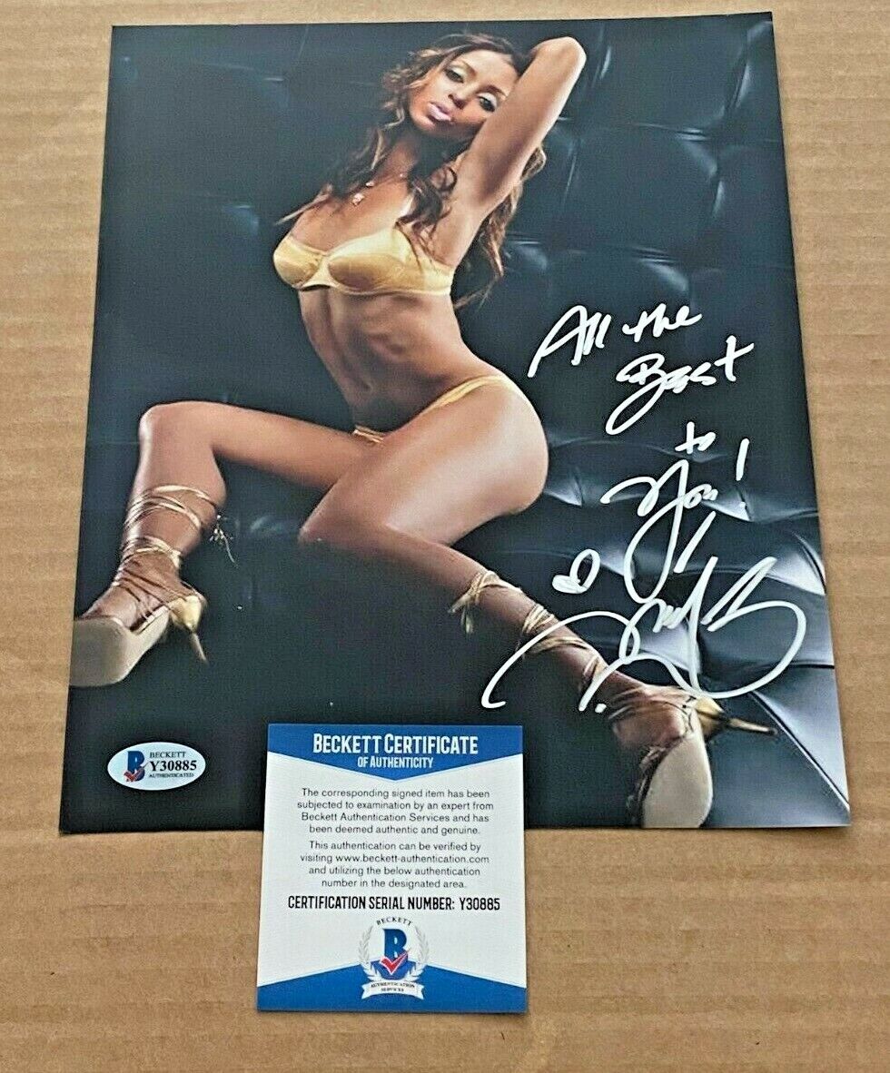 MYA HARRISON SIGNED SEXY 8X10 Photo Poster painting BECKETT AUTHENTICATED