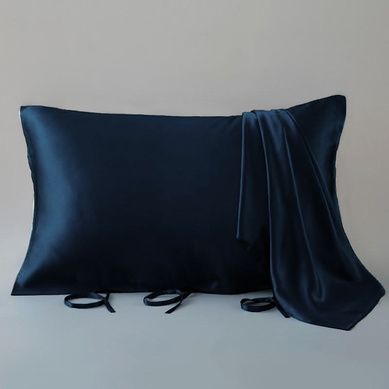 Lace-up Travel Silk Pillowcase REAL SILK LIFE