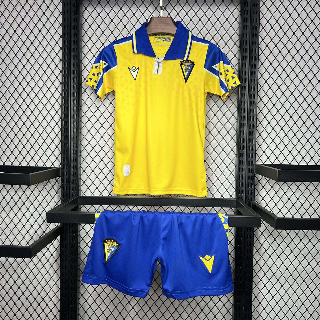 2024-2025 KIDS C&aacute;diz Home Football Shirt 1:1 Thai Quality