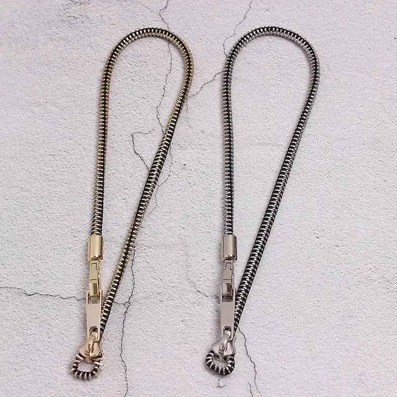 Brownm Adjustable Zipper Necklace