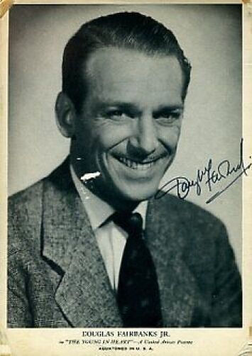 Douglas Fairbanks Jr Signed Jsa Certed 5x7 Photo Poster painting Autograph Authentic