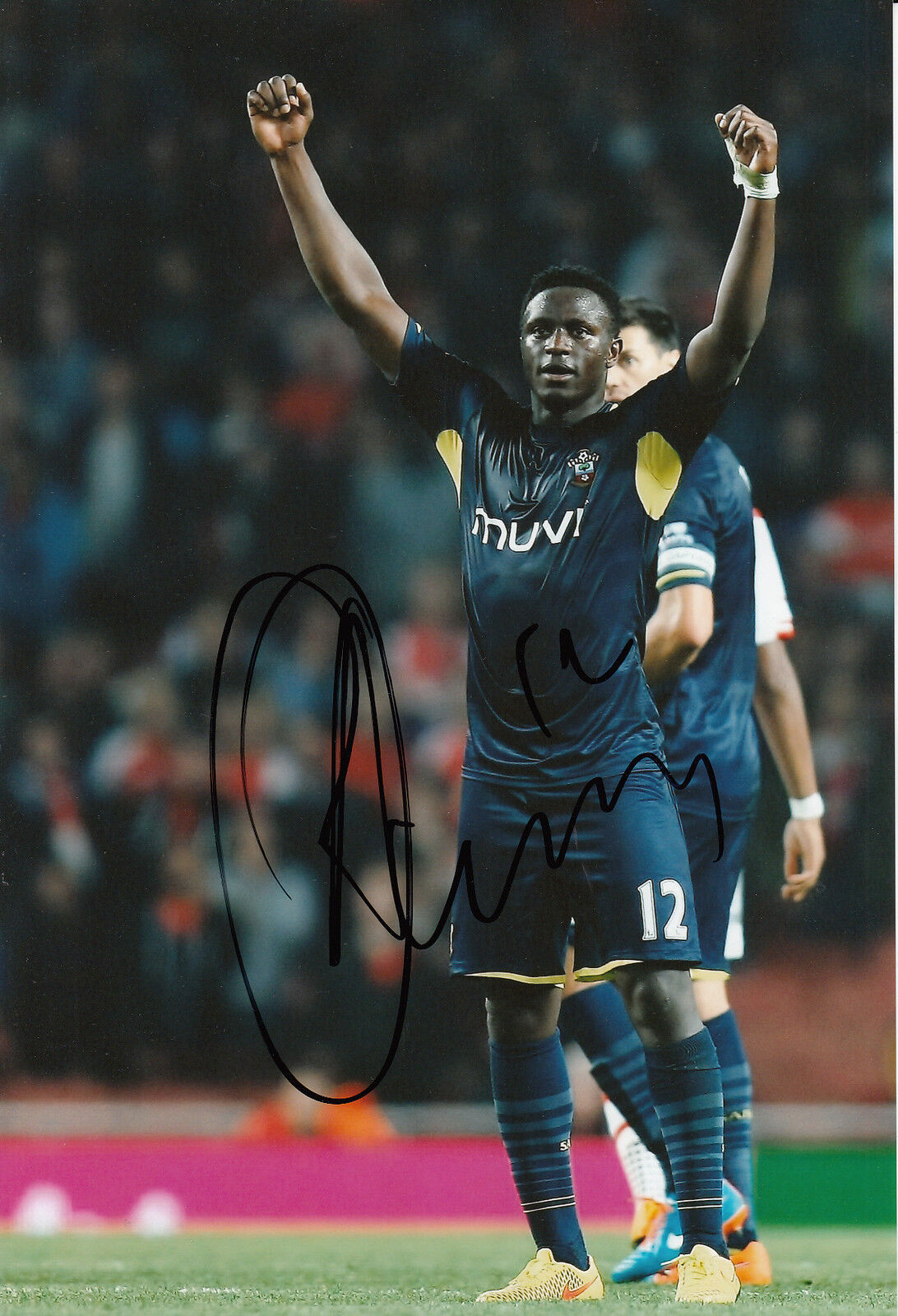 SOUTHAMPTON HAND SIGNED VICTOR WANYAMA 12X8 Photo Poster painting.