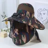 Summer Hat With Fan For Men And Women Charging Sun Protection Sunshade Large Brim Fisherman Hat Adult Camouflage Hat Anti-Ultraviolet