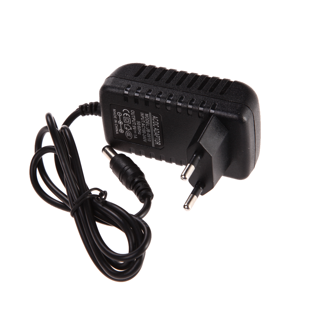 

AC 100-240V Converter Adapter DC 5.5 x 2.5MM 9V 1A 1000mA Charger EU Plug, 501 Original