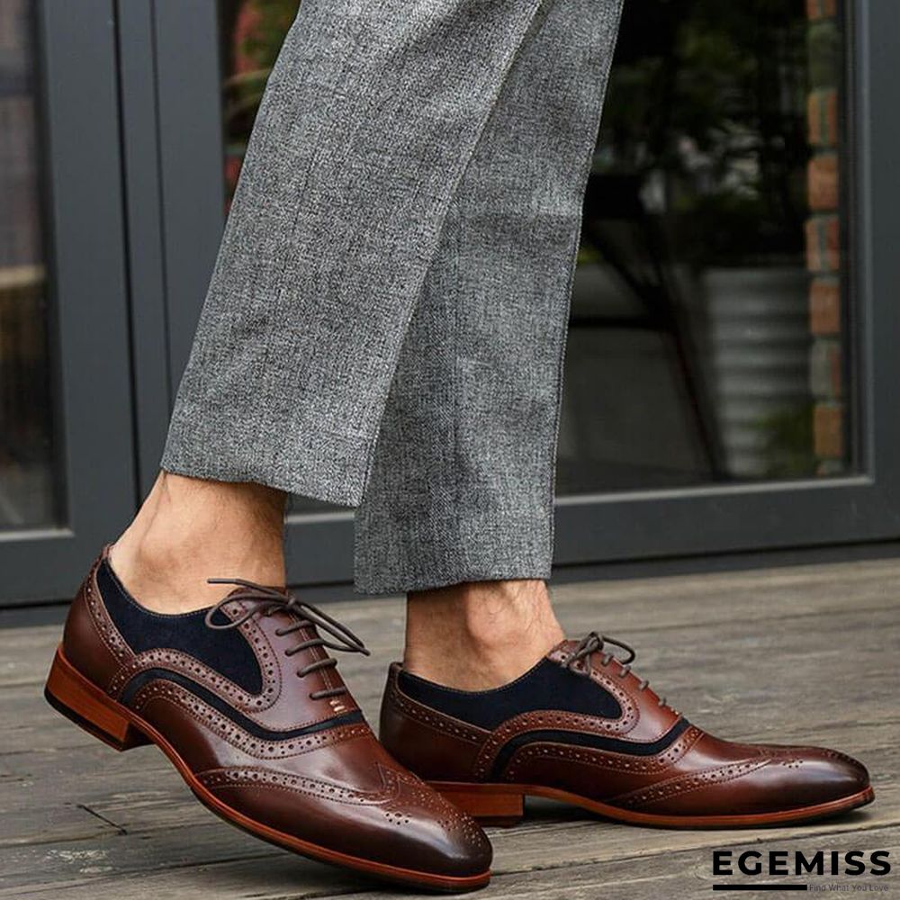 Men's Business Brogue Leather Shoes | EGEMISS