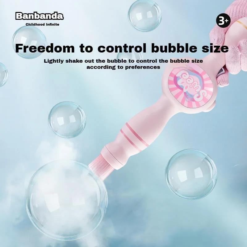 Smoke Bubble Machine & Elastic Magic Wand