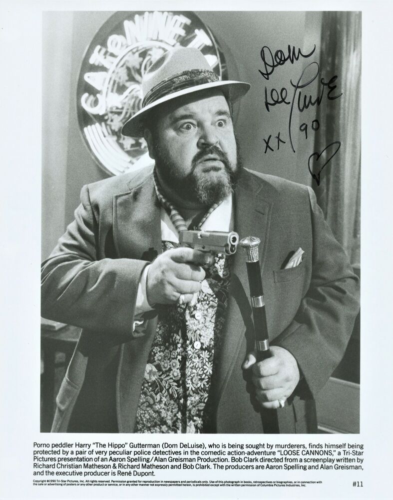 DOM DELUISE Signed Photo Poster painting - Loose Cannons