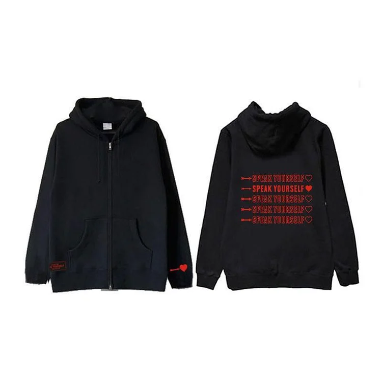 Bts zip up store hoodie