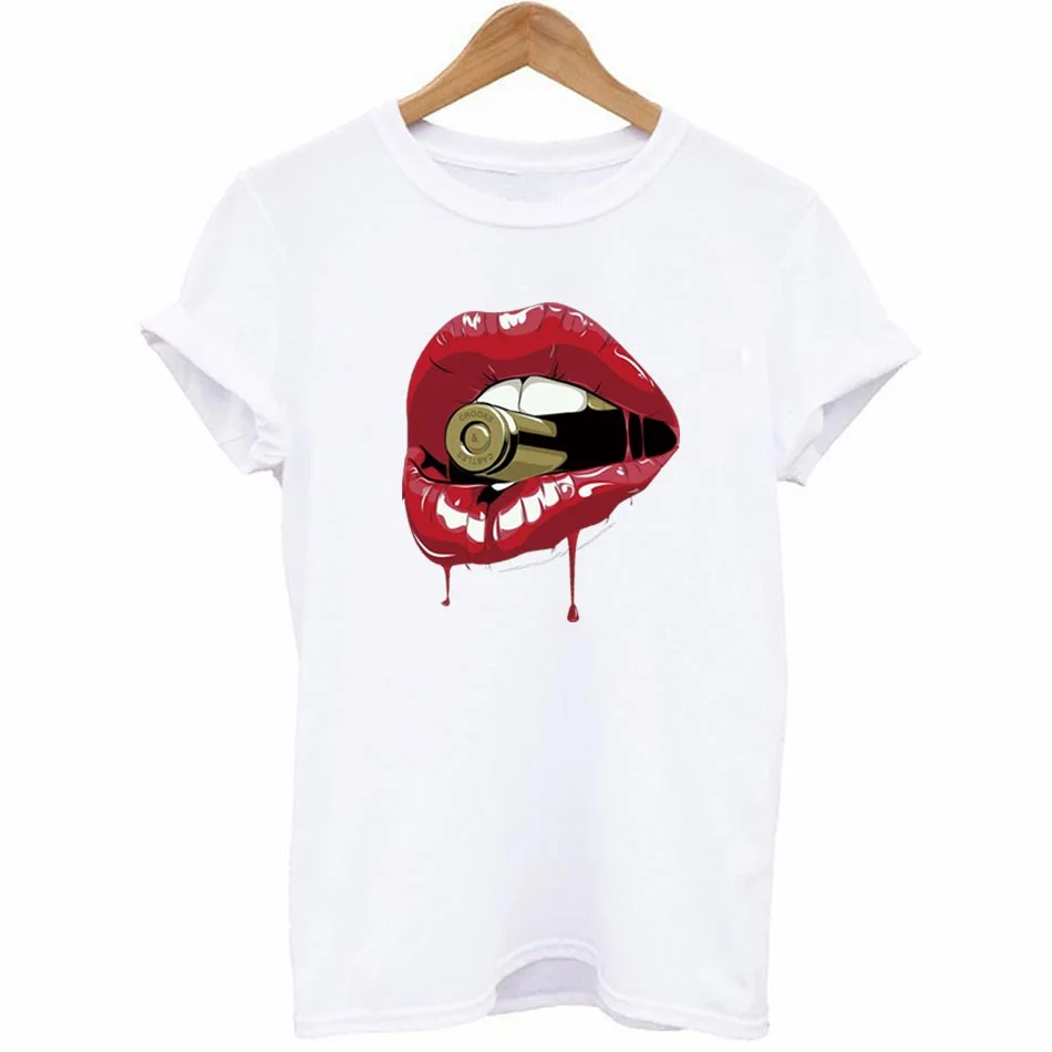 Beautiful Lip Thermal Stickers On T-shirt DIY Washable Patches On Clothes Sex Design  Iron On Transfers On Hoodies Bag Appliqued