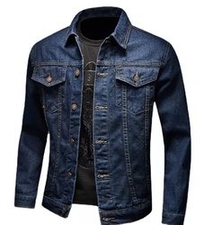 Factory Wholesale Men Outdoor Jacket Skin Windbreaker Jean Coat Jackets Reflective Casual Jean Denim Jacket Jacke